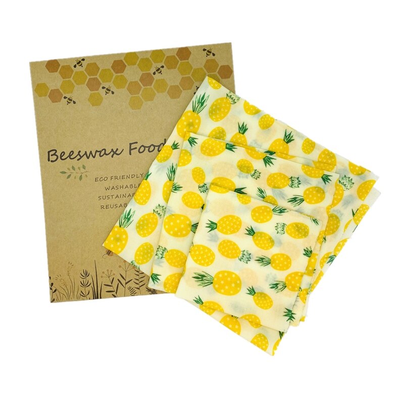 Colorful Reusable Beeswax Food Wrap